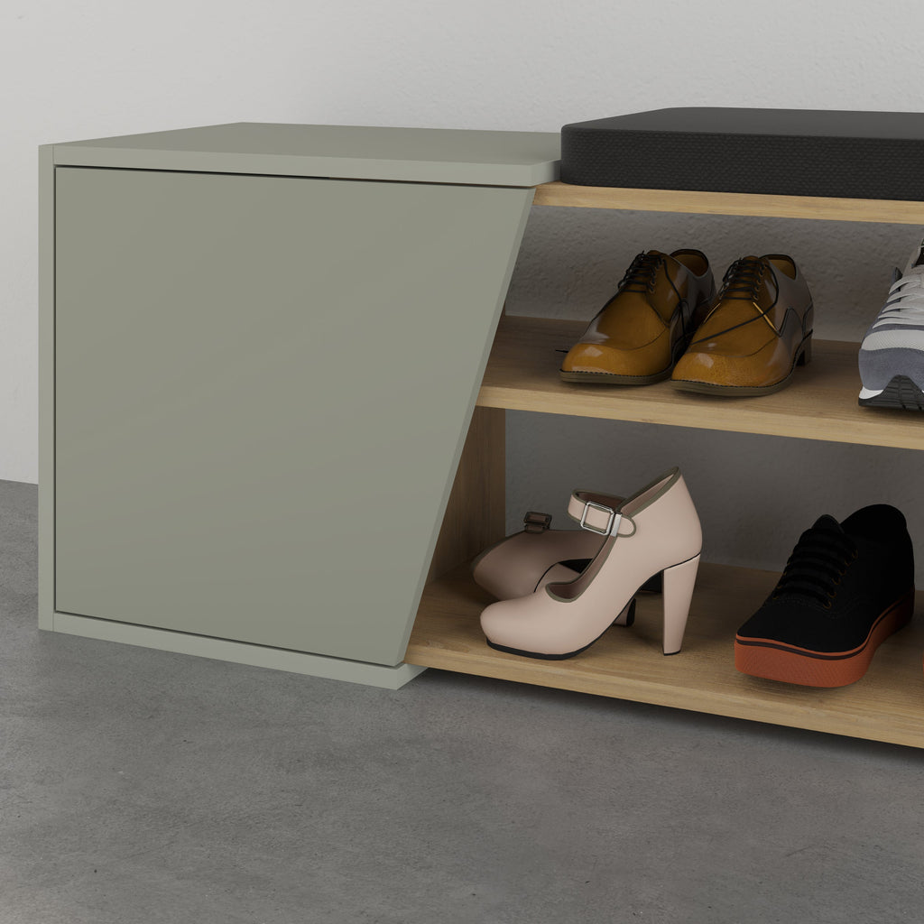 Decortieliving - Fiona Shoe Storage With Bench Width 104 cm