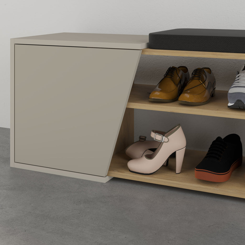 Decortieliving - Fiona Shoe Storage With Bench Width 104 cm