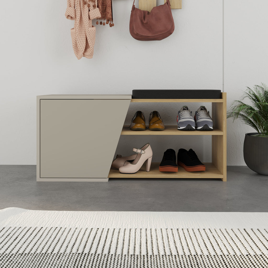 Decortieliving - Fiona Shoe Storage With Bench Width 104 cm