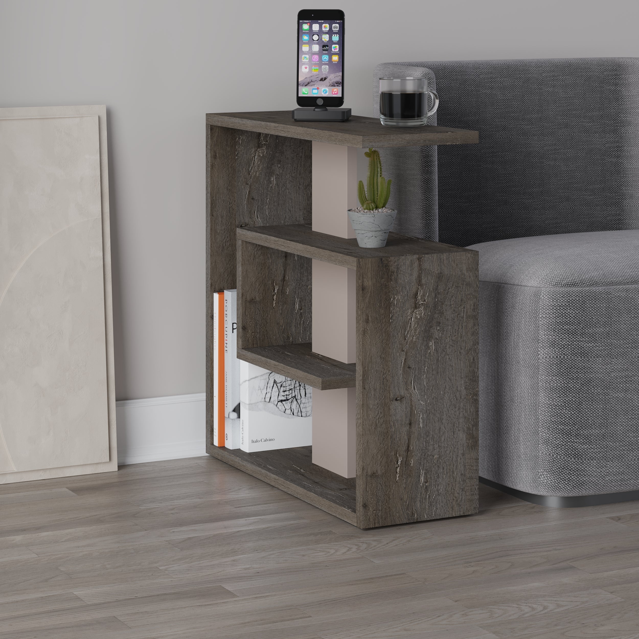 Decortieliving - Saly Modern Side End Table Multipurpose With Creativeness H 57cm 3 Tier