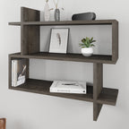 Decortieliving - Paralel Wall Mounted Modern Bookcase Display Unit Medium W 70 cm