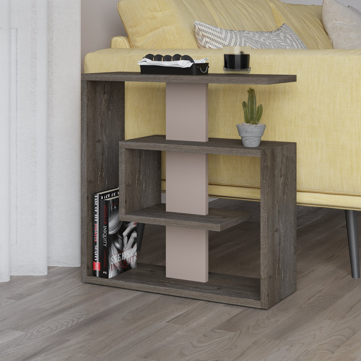 Decortieliving - Saly Modern Side End Table Multipurpose With Creativeness H 57cm 3 Tier
