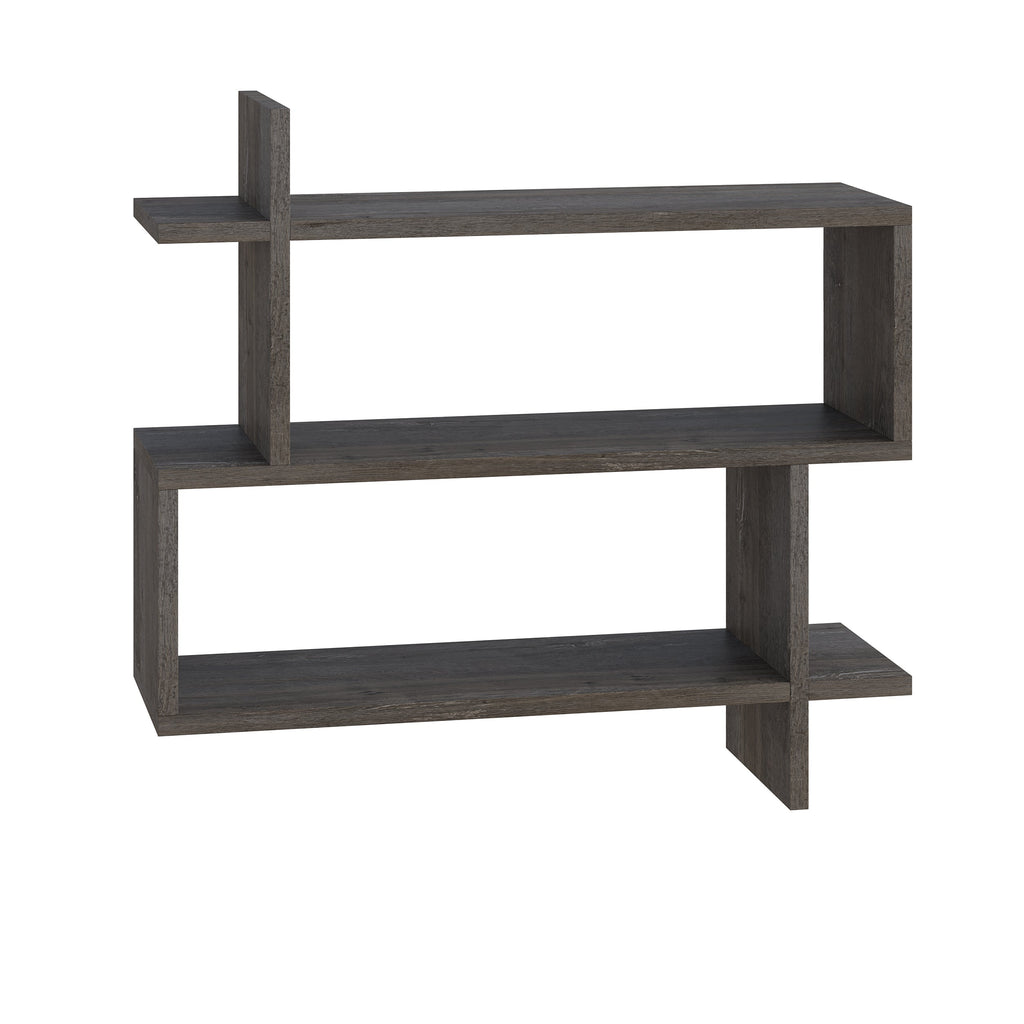 Decortieliving - Paralel Wall Mounted Modern Bookcase Display Unit Medium W 70 cm