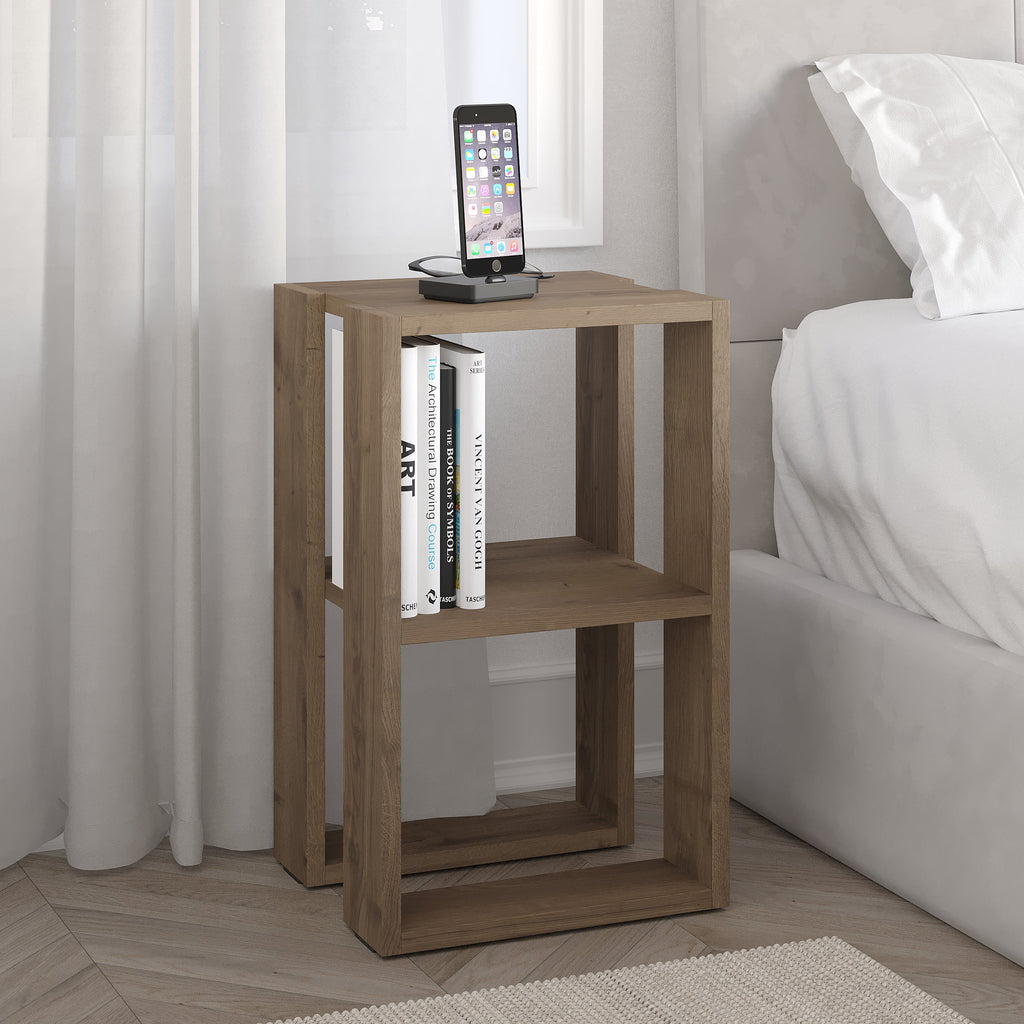 Decortieliving - Lonie Modern Bedside Table Bedroom Furniture Width 34cm