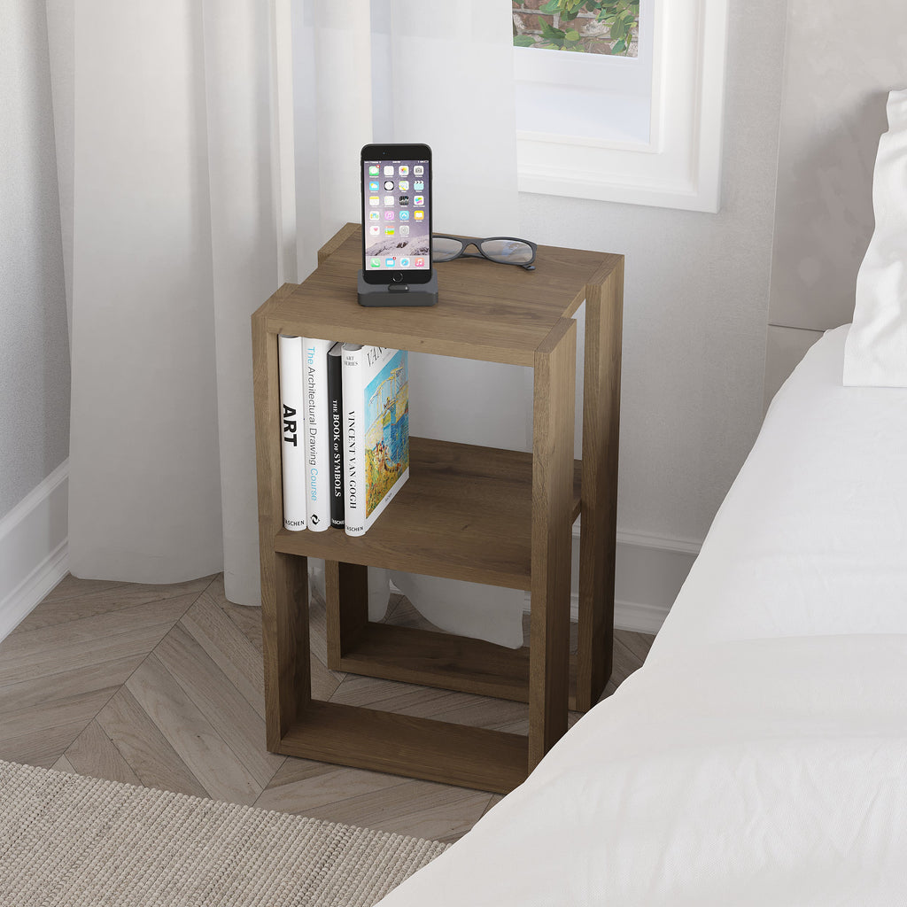 Decortieliving - Lonie Modern Bedside Table Bedroom Furniture Width 34cm