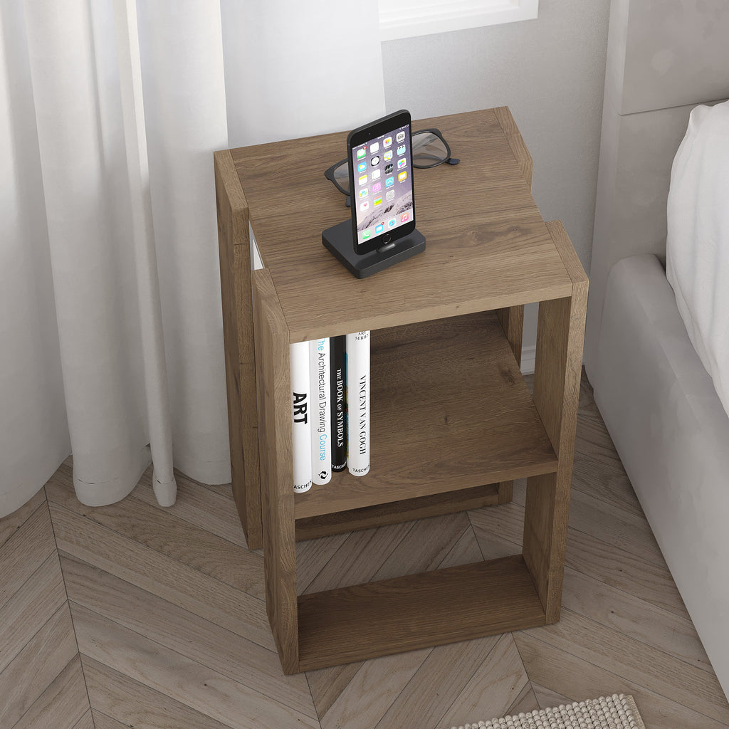Decortieliving - Lonie Modern Bedside Table Bedroom Furniture Width 34cm