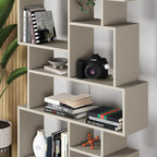 Decortieliving - Karmato Modern Bookcase Display Unit Tall 168.5cm