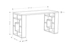 Decortieliving - Labirent Modern Desk With Bookshelf Legs Width 137cm