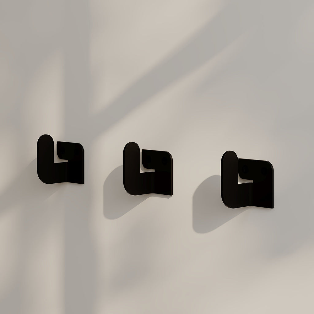 Decortieliving - Luxa Modern Hook Multipurpose Versatile Metal Hanger Set Triple