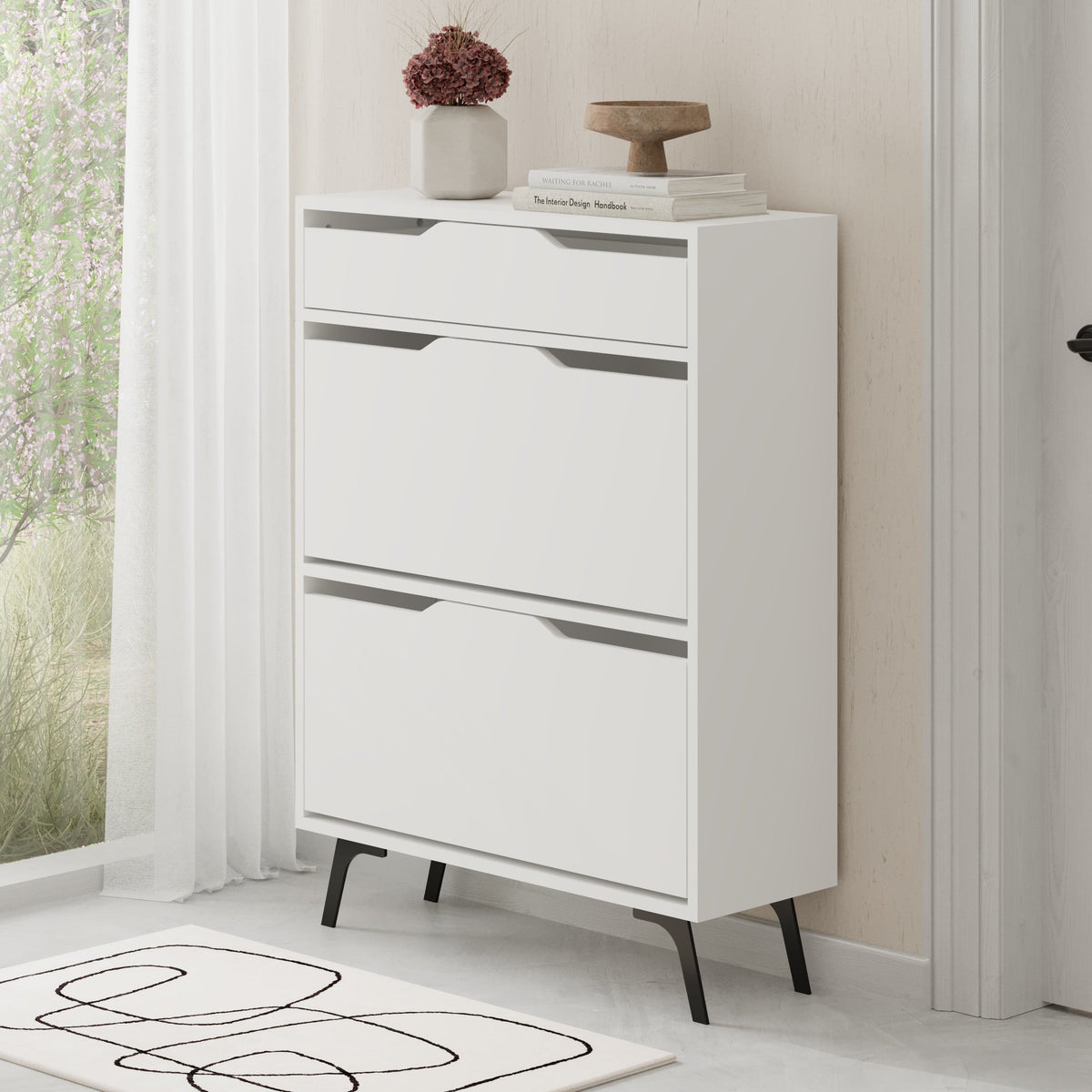 Decortieliving - Asta Shoe Cabinet - Modern Design Shoe Organizer