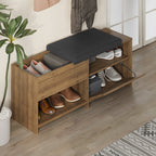 Decortieliving - Filux Shoe Bench – Modern Hallway Bench with Storage