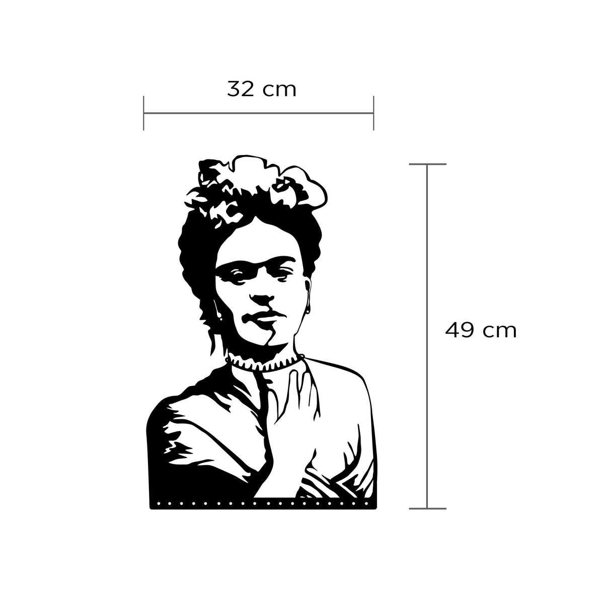 Decortieliving - Metal Wall Art No.15 Frida