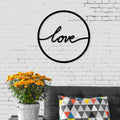 Decortieliving - Metal Wall Art No.17 to Love