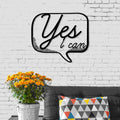 Decortieliving - Metal Wall Art No.20 Yes