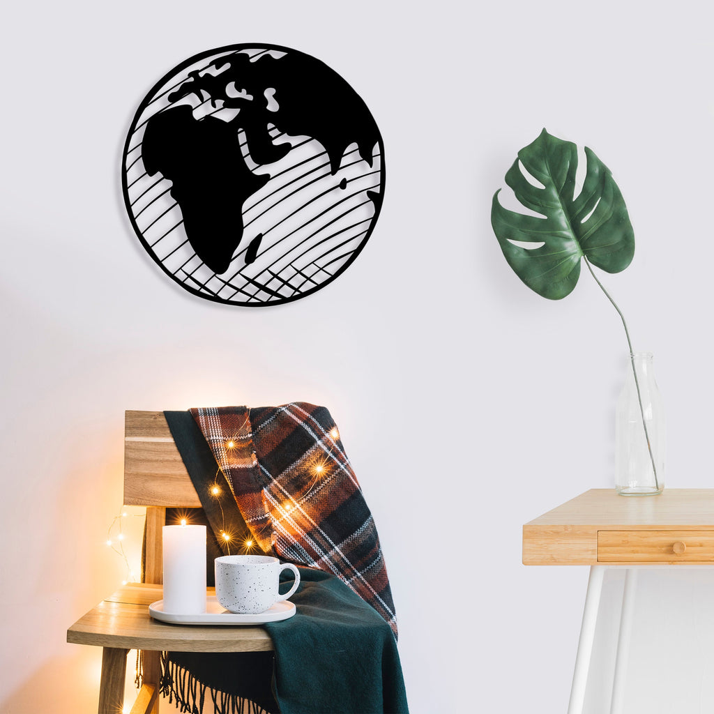 Decortieliving - Metal Wall Art Our Planet