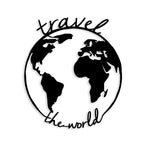 Decortieliving - Metal Wall Art Travel the World