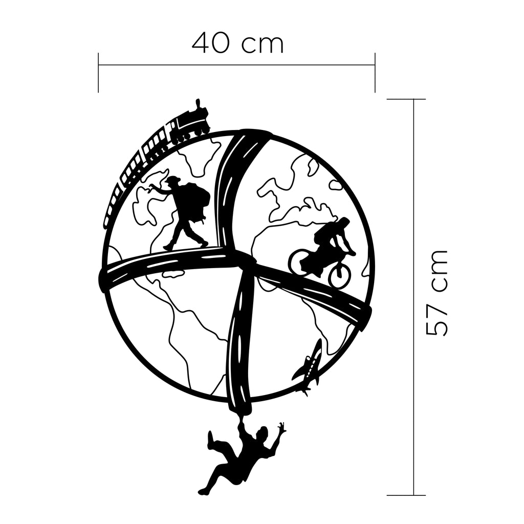 Decortieliving - Free Soul Metal Wall Art