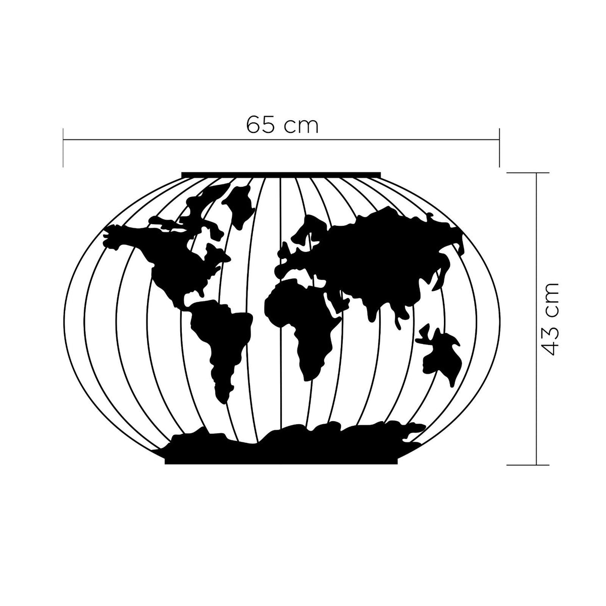 Decortieliving - Meridian Metal Wall Art