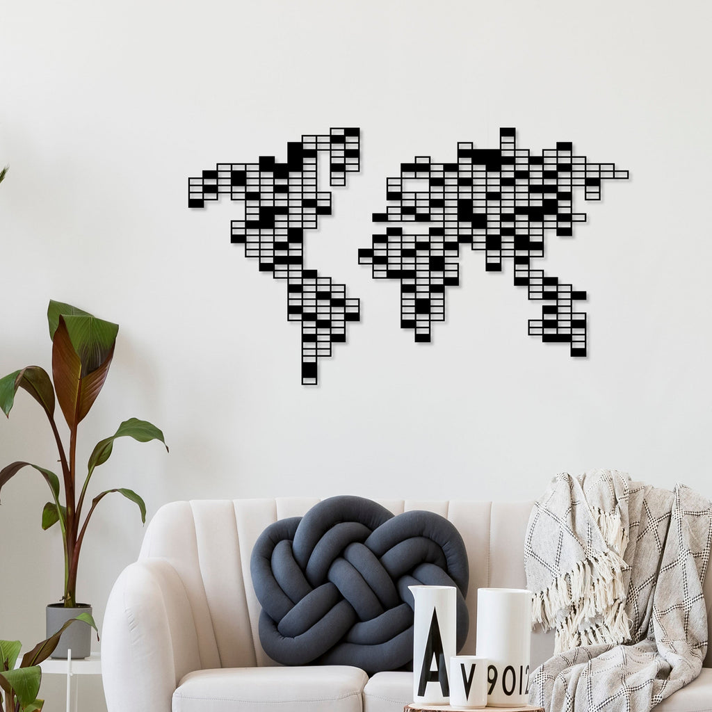 Decortieliving - Metal Wall Art Pixel
