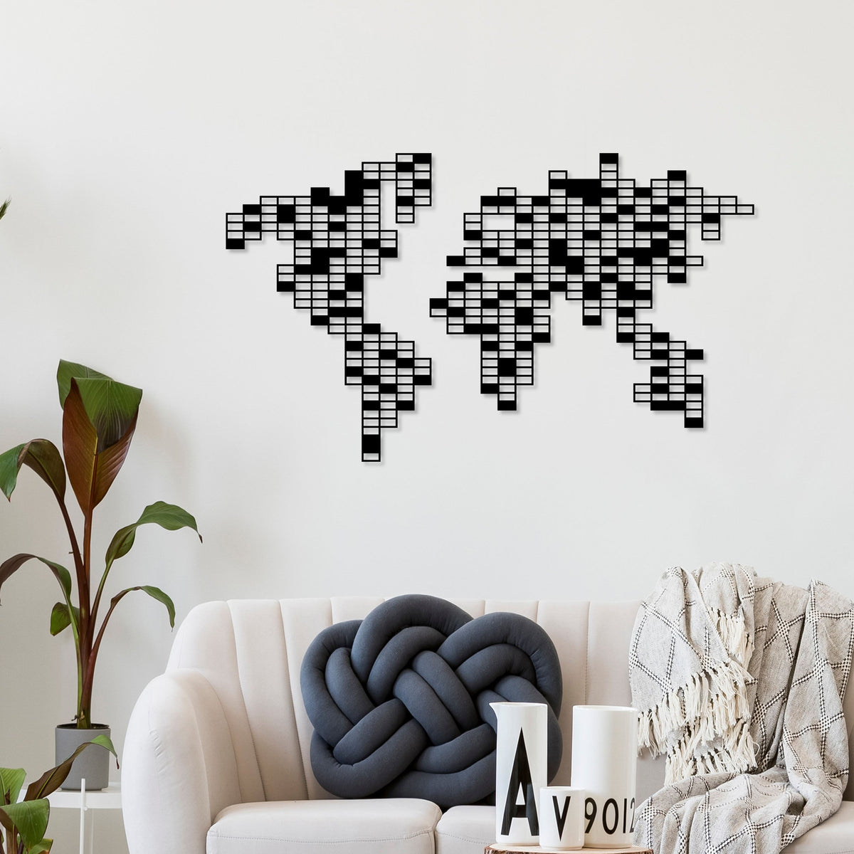 Decortieliving - Metal Wall Art Pixel