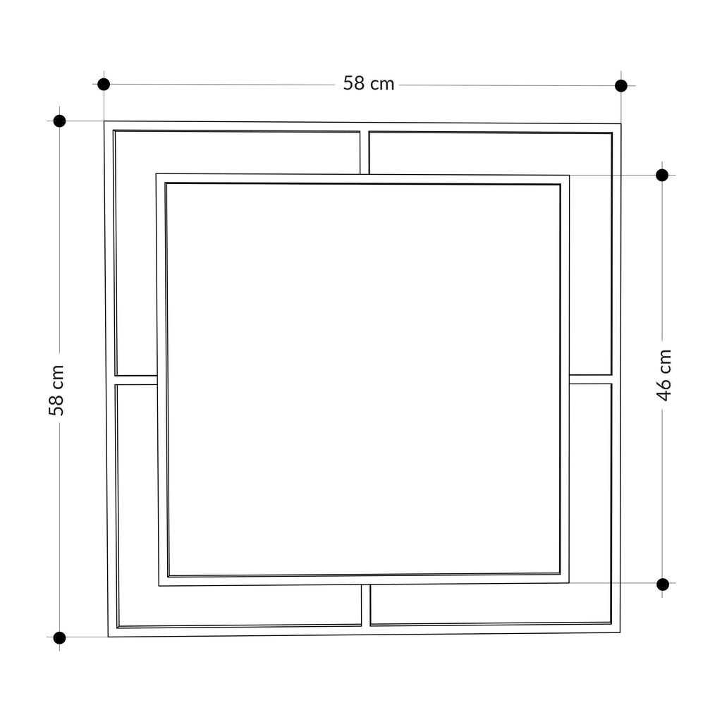 Decortieliving - Corner Modern Design Mirror