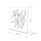 Decortieliving - Dancing Ladies Modern Decorative Object Minimalist Metal Versatile Ornament