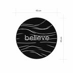 Decortieliving - Believe Modern Metal Wall Art Home Decorative Ornament