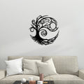 Decortieliving - Metal Wall Art-tree Of Life 45x45 Cm