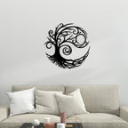 Decortieliving - Metal Wall Art-tree Of Life 45x45 Cm