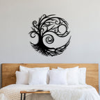 Decortieliving - Metal Wall Art- Tree Of Life 60x60 Cm