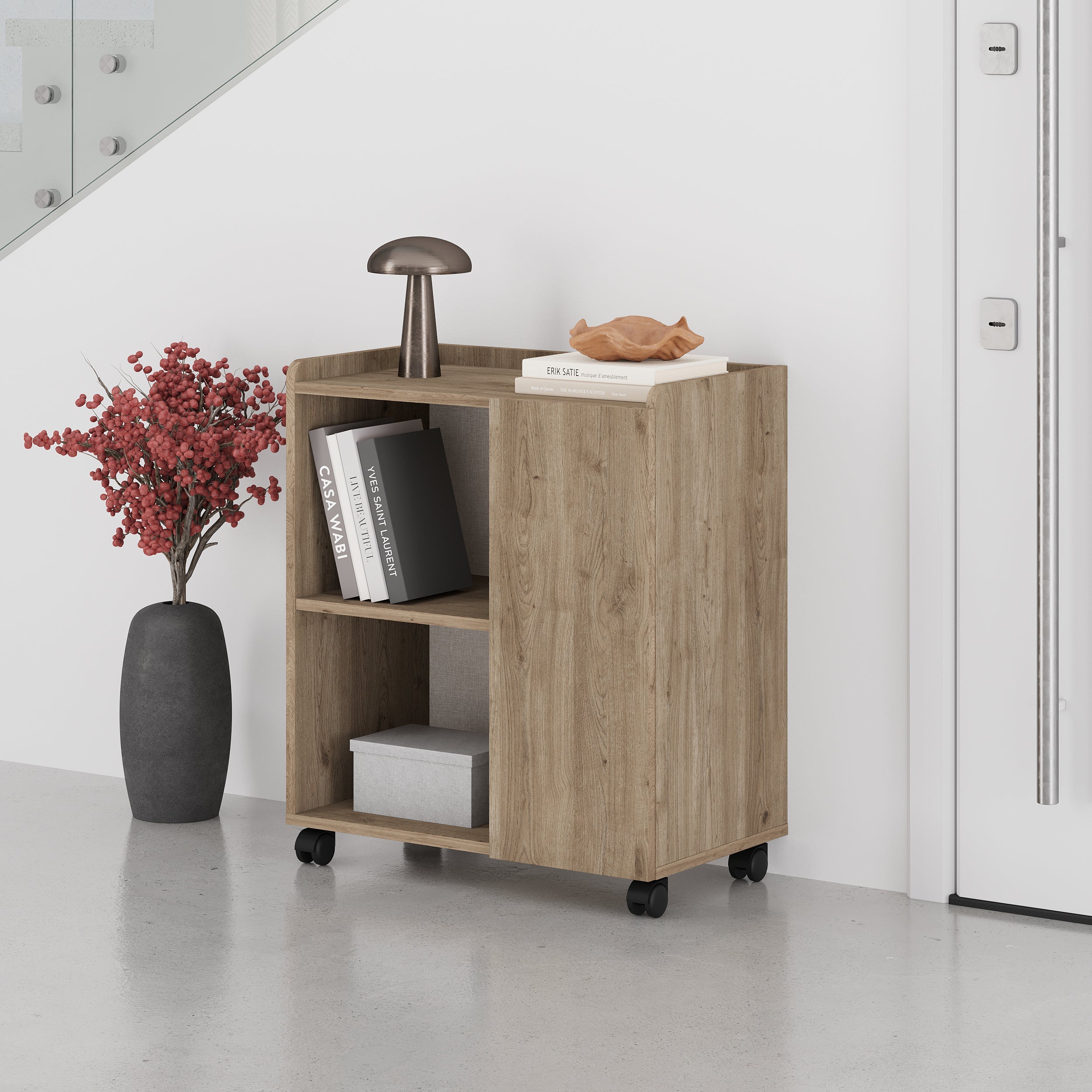 Decortieliving - Zeo Sideboard Cabinet with Heels - Modern Design - 4 Compartments