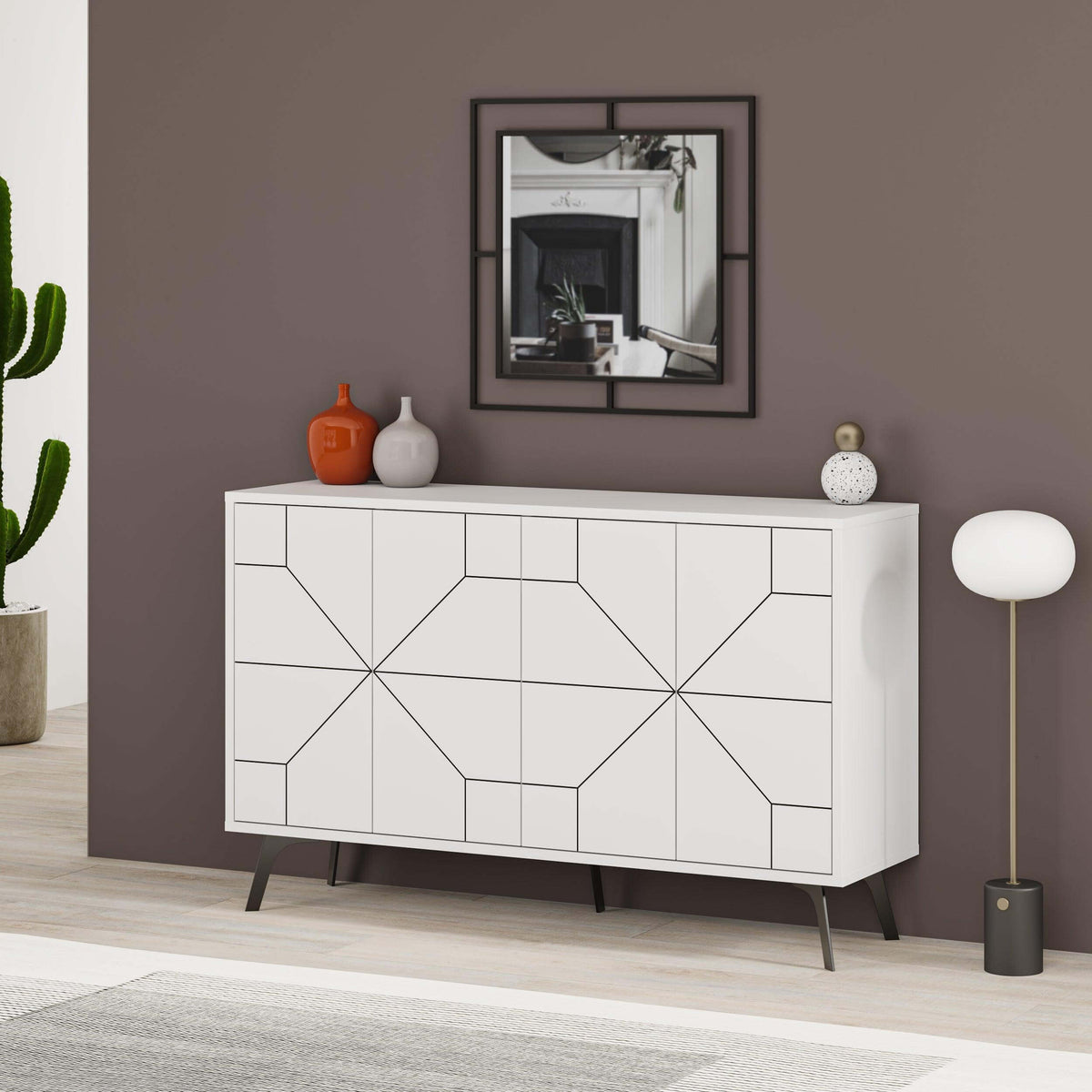 Decortieliving - Dune Console Sideboard Display Unit 123cm