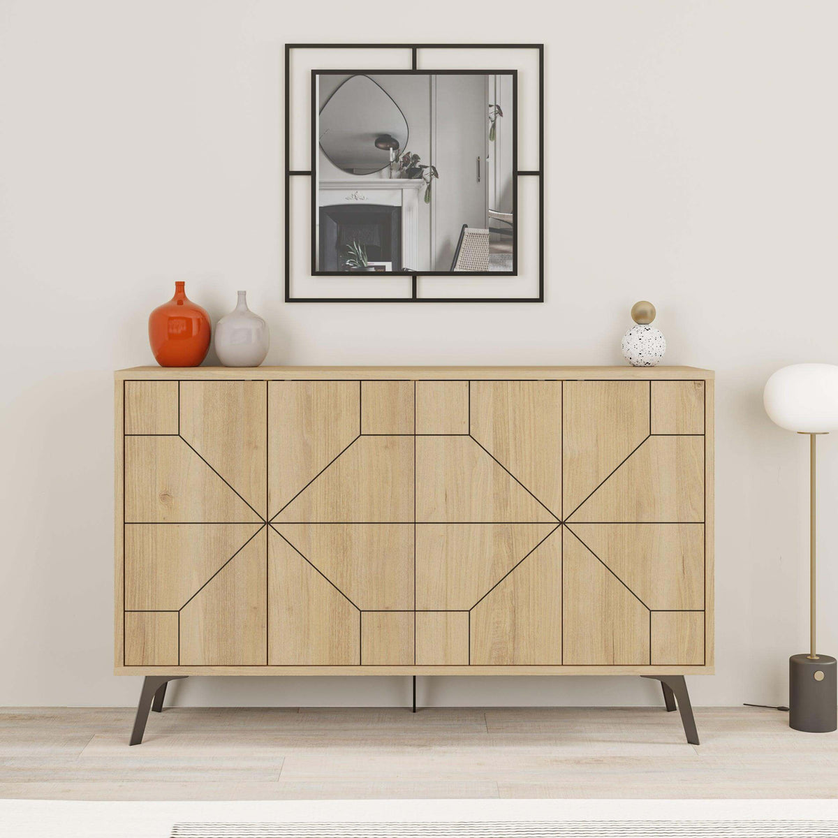 Decortieliving - Dune Console Sideboard Display Unit 123cm