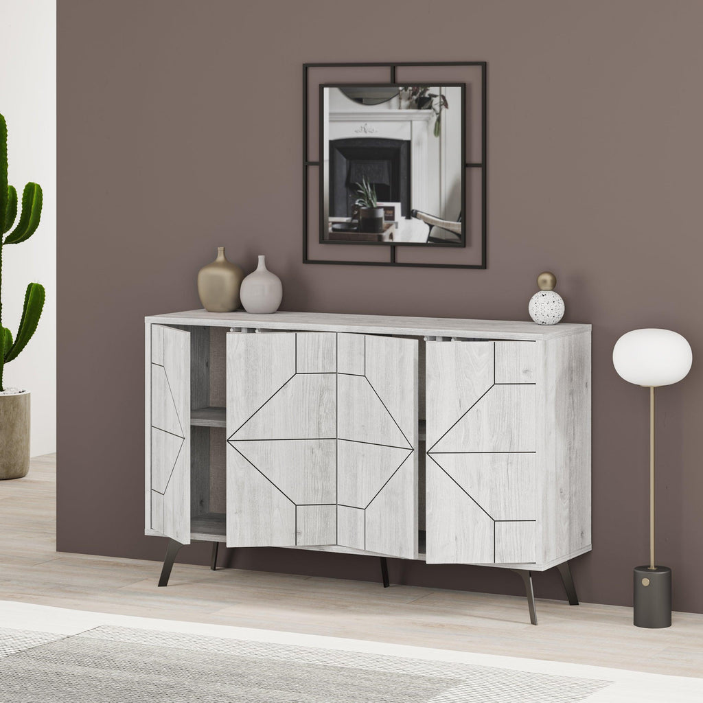 Decortieliving - Dune Console Sideboard Display Unit 123cm