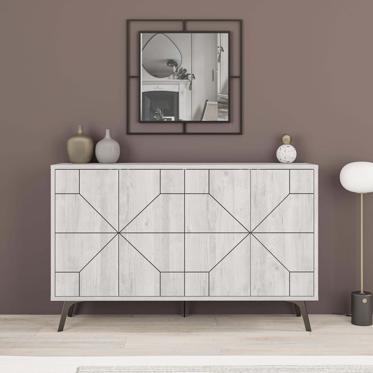 Decortieliving - Dune Console Sideboard Display Unit 123cm