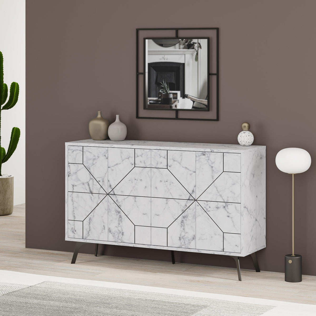 Decortieliving - Dune Console Sideboard Display Unit 123cm