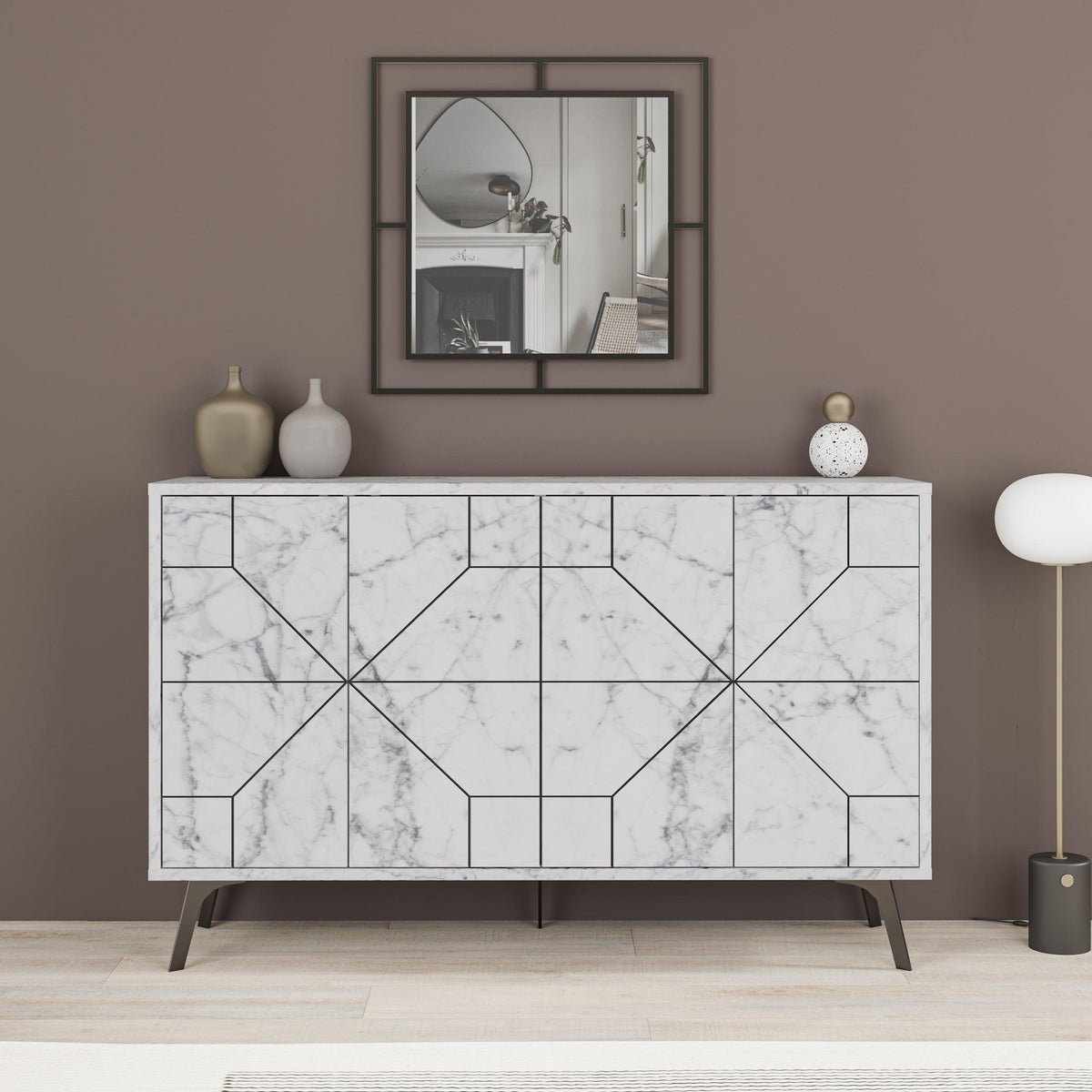 Decortieliving - Dune Console Sideboard Display Unit 123cm