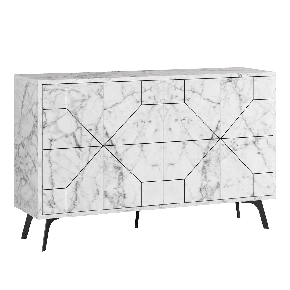 Decortieliving - Dune Console Sideboard Display Unit 123cm