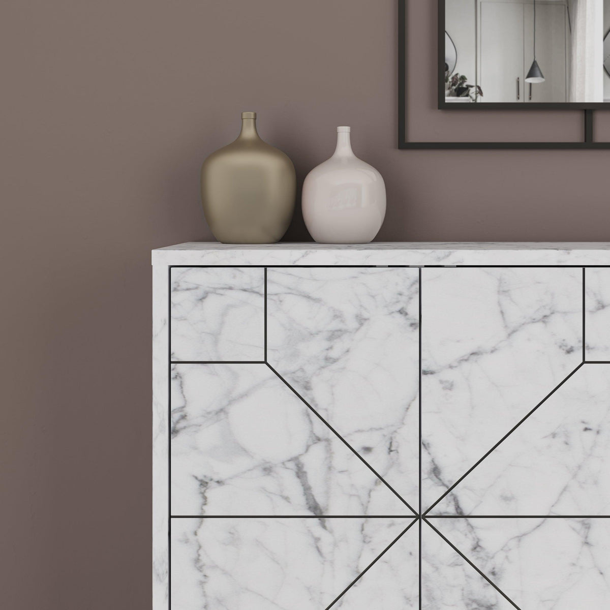 Decortieliving - Dune Console Sideboard Display Unit 123cm