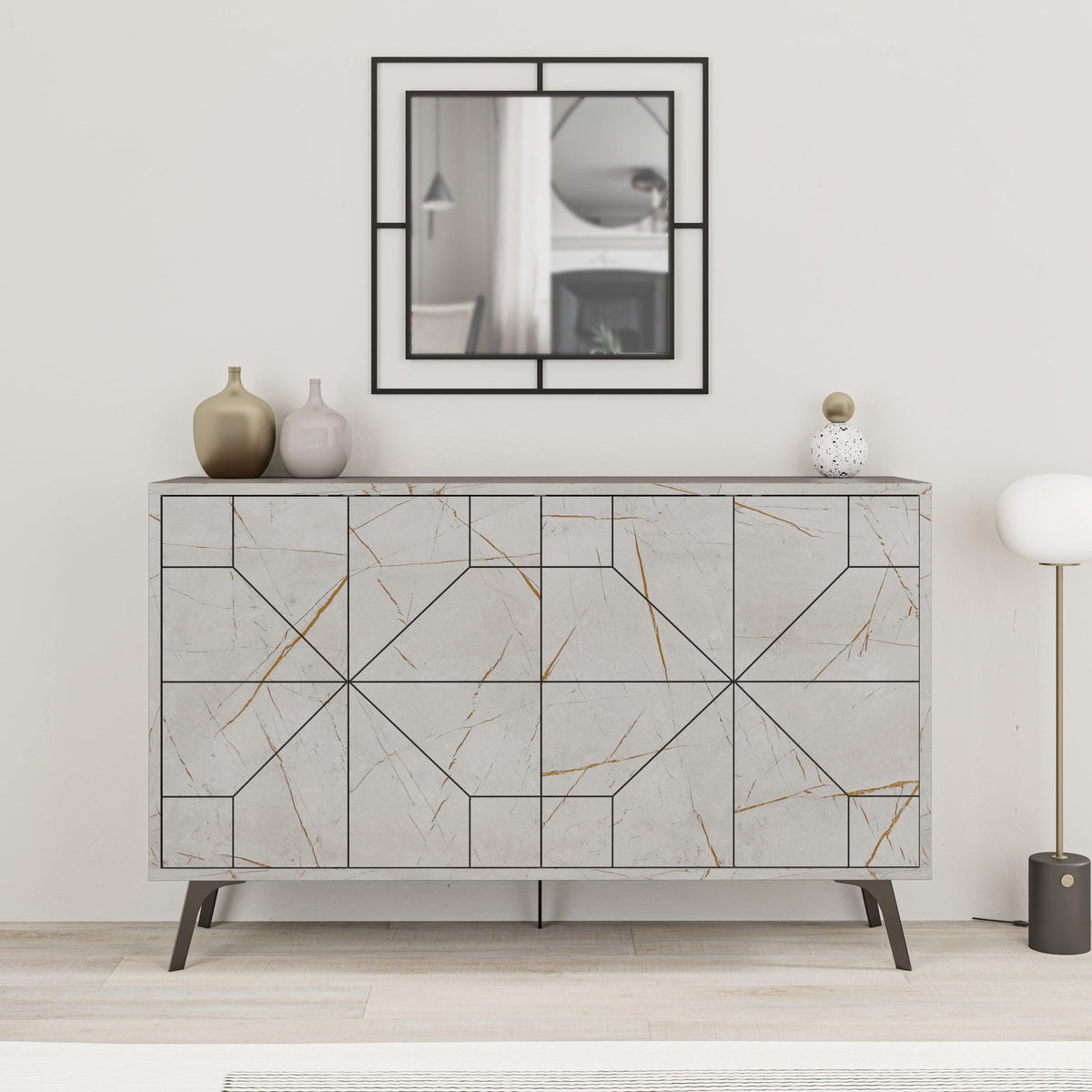 Decortieliving - Dune Console Sideboard Display Unit 123cm