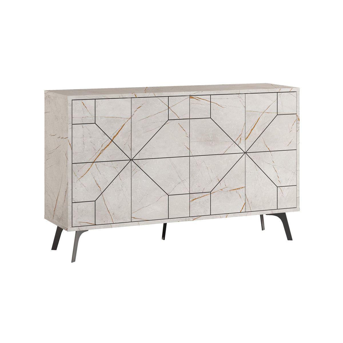 Decortieliving - Dune Console Sideboard Display Unit 123cm