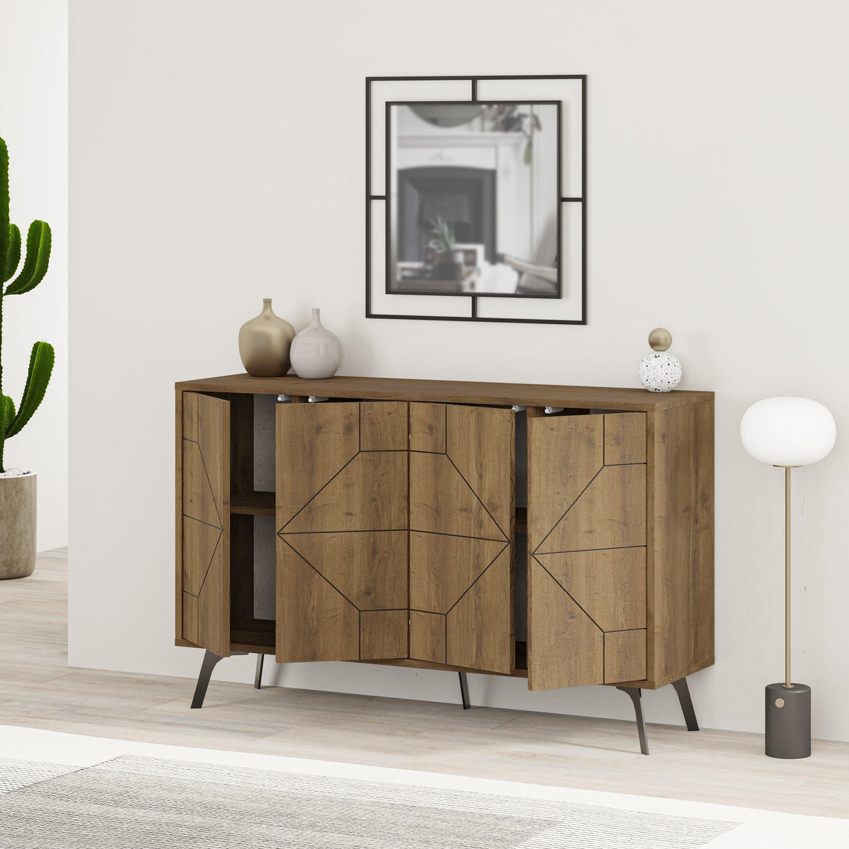Decortieliving - Dune Console Sideboard Display Unit 123cm