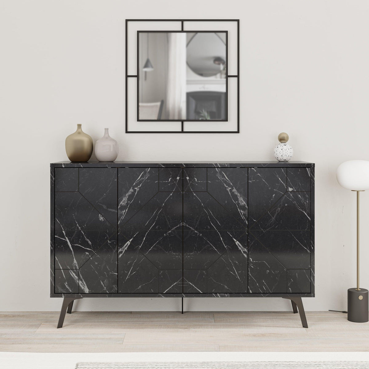 Decortieliving - Dune Console Sideboard Display Unit 123cm