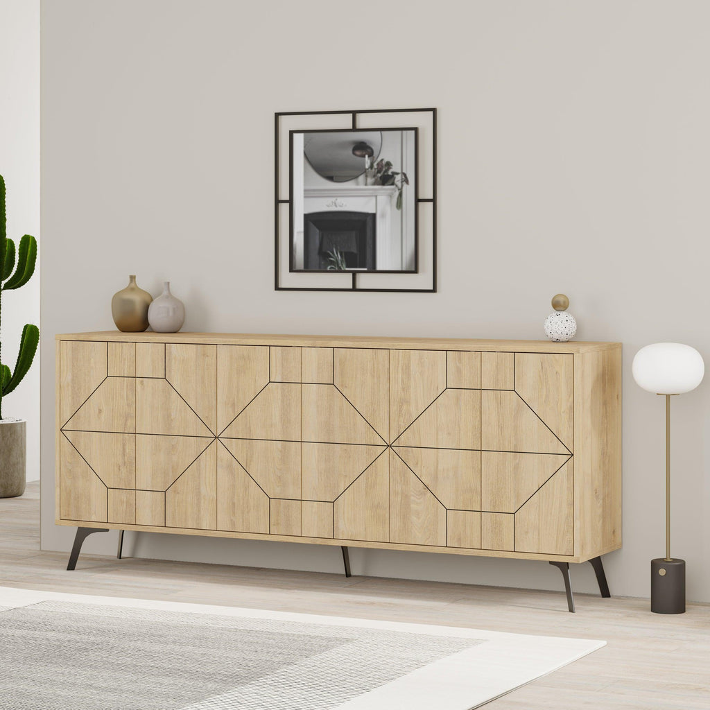 Decortieliving - Dune Console Sideboard Display Unit 183cm