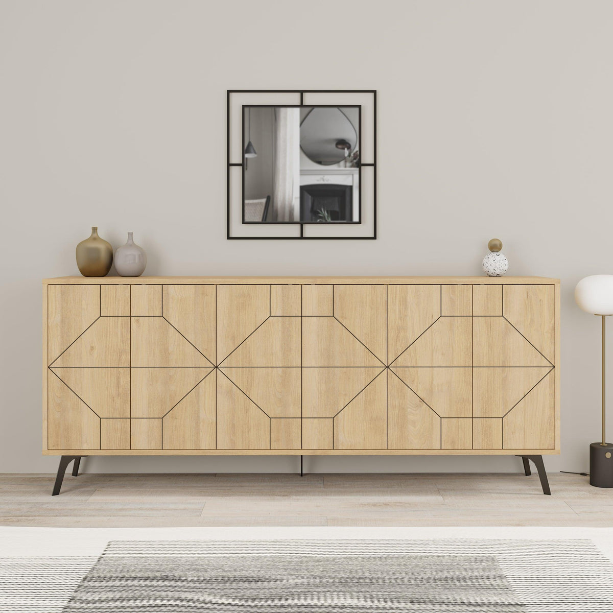 Decortieliving - Dune Console Sideboard Display Unit 183cm