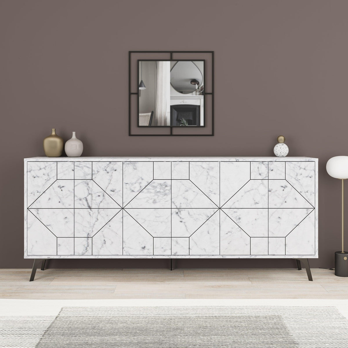 Decortieliving - Dune Console Sideboard Display Unit 183cm