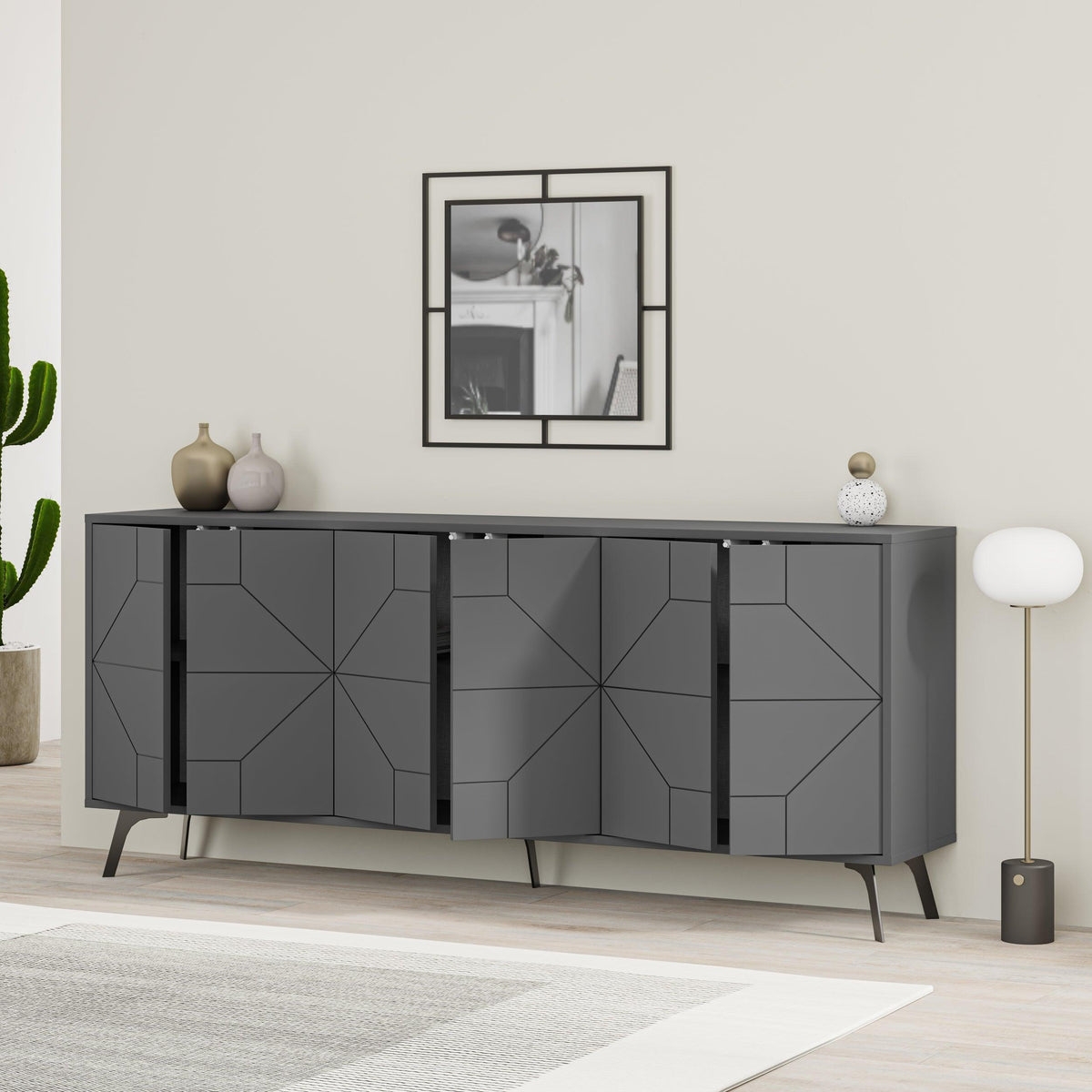 Decortieliving - Dune Console Sideboard Display Unit 183cm