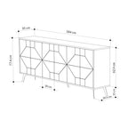 Decortieliving - Dune Console Sideboard Display Unit 183cm