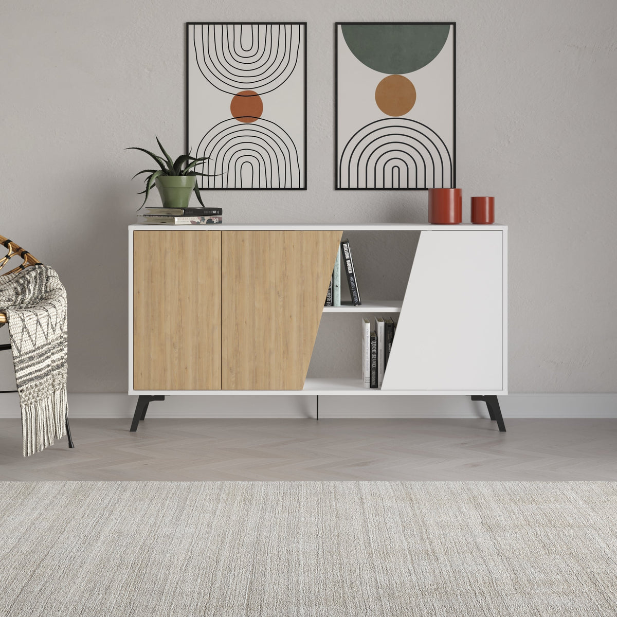Decortieliving - Fiona Console Sideboard Display Unit 150
