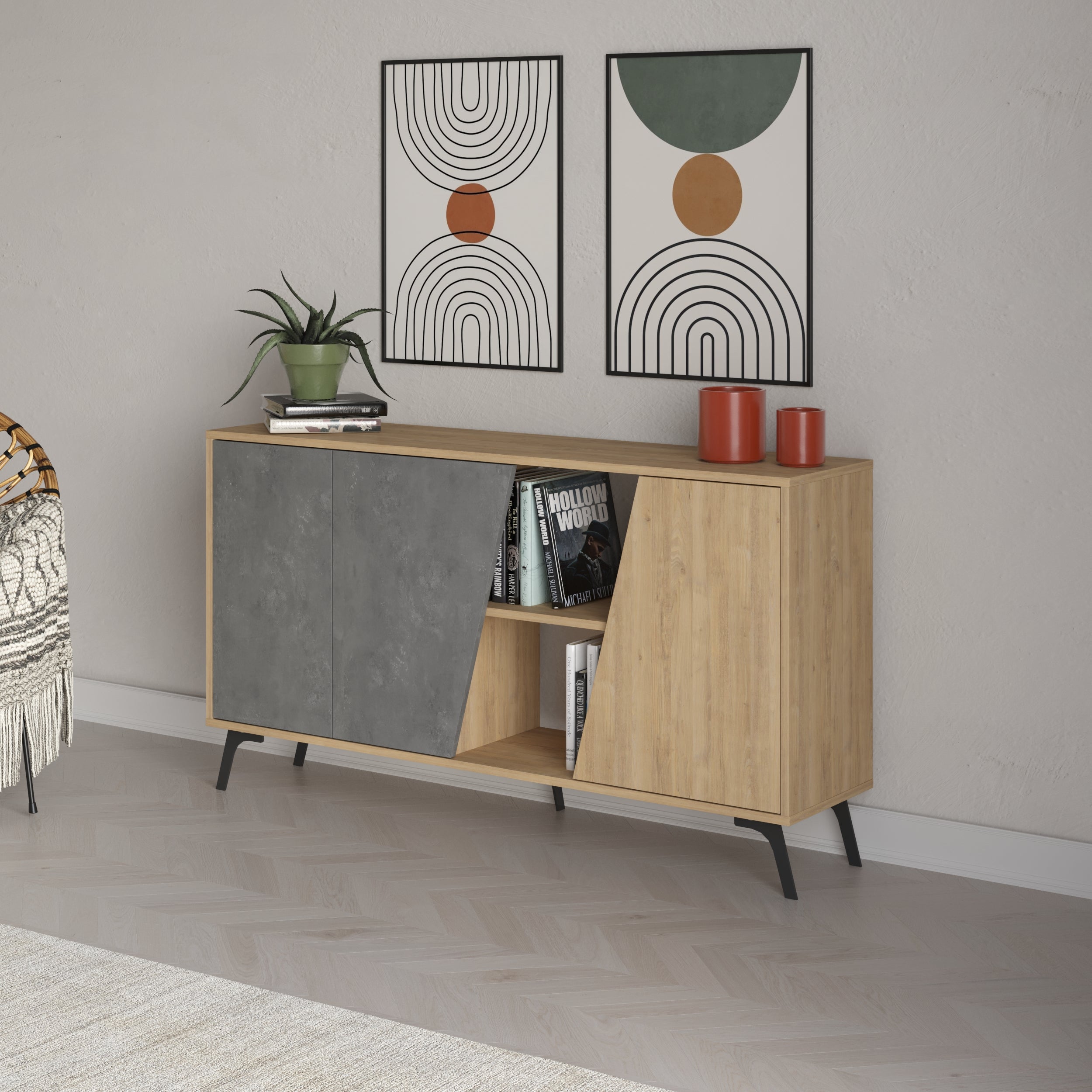 Decortieliving - Fiona Console Sideboard Display Unit 150
